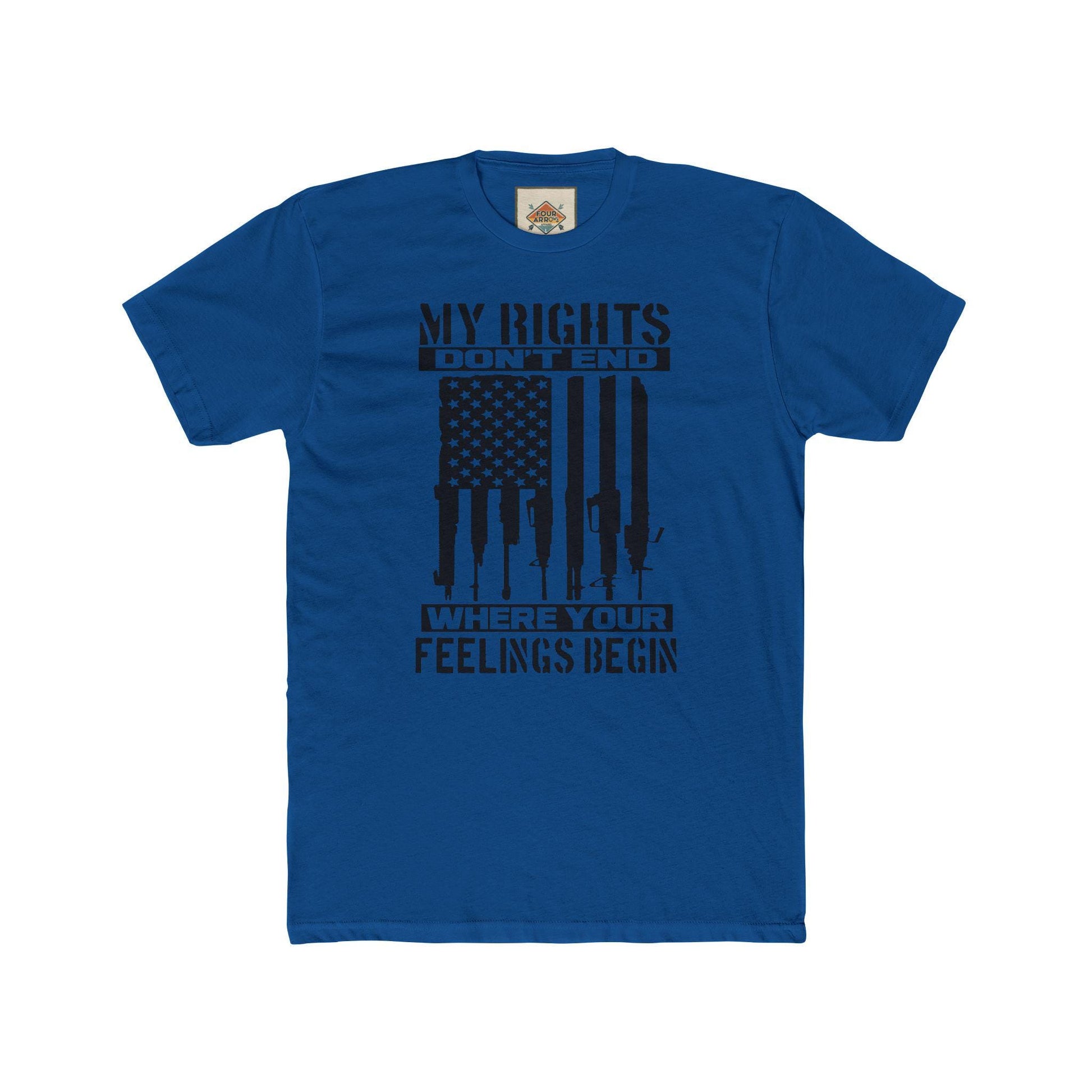 Statement Crew Tee - My Rights Don't End | Unisex T-Shirt for Freedom Lovers, Gifts for Activists, Protest Apparel, Casual Streetwear