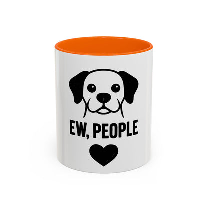 Ew, People Dog Coffee Mug - Funny Pet Lover Gift, Black Accent Mug, Cute Dog Lover Accessory, Unique Pet Owner Humor, Gifts for Dog Owners