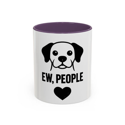 Ew, People Dog Coffee Mug - Funny Pet Lover Gift, Black Accent Mug, Cute Dog Lover Accessory, Unique Pet Owner Humor, Gifts for Dog Owners