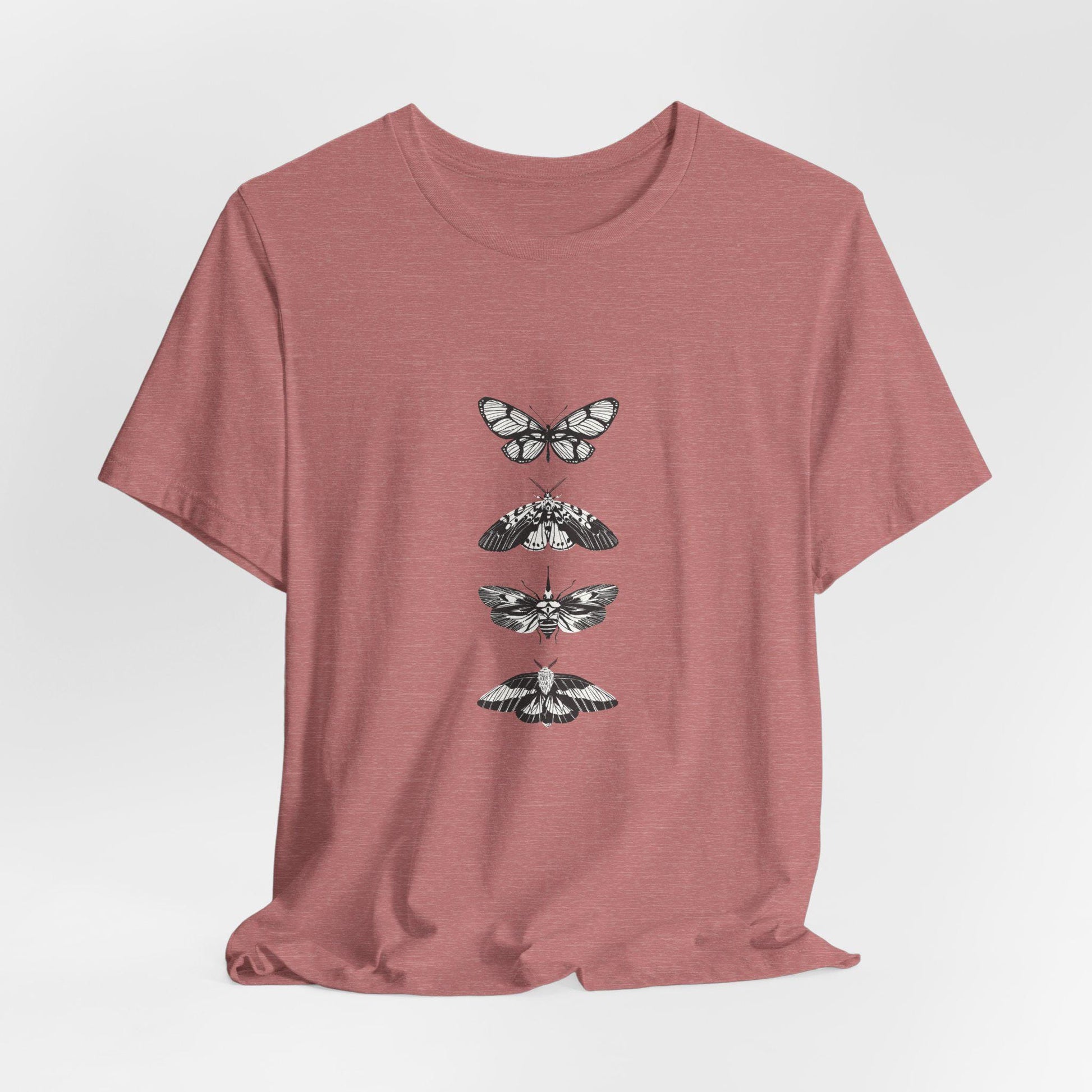 Minimalist Butterfly Graphic Tee for Nature Enthusiasts, Stylish Casual Shirt, Gift for Eco Lovers, Unisex Casualwear