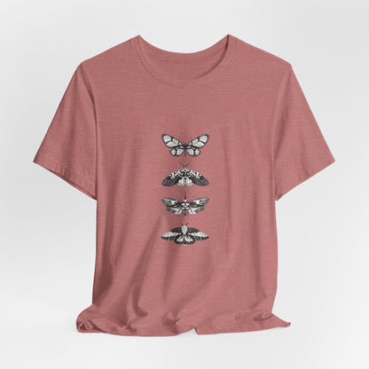 Minimalist Butterfly Graphic Tee for Nature Enthusiasts, Stylish Casual Shirt, Gift for Eco Lovers, Unisex Casualwear
