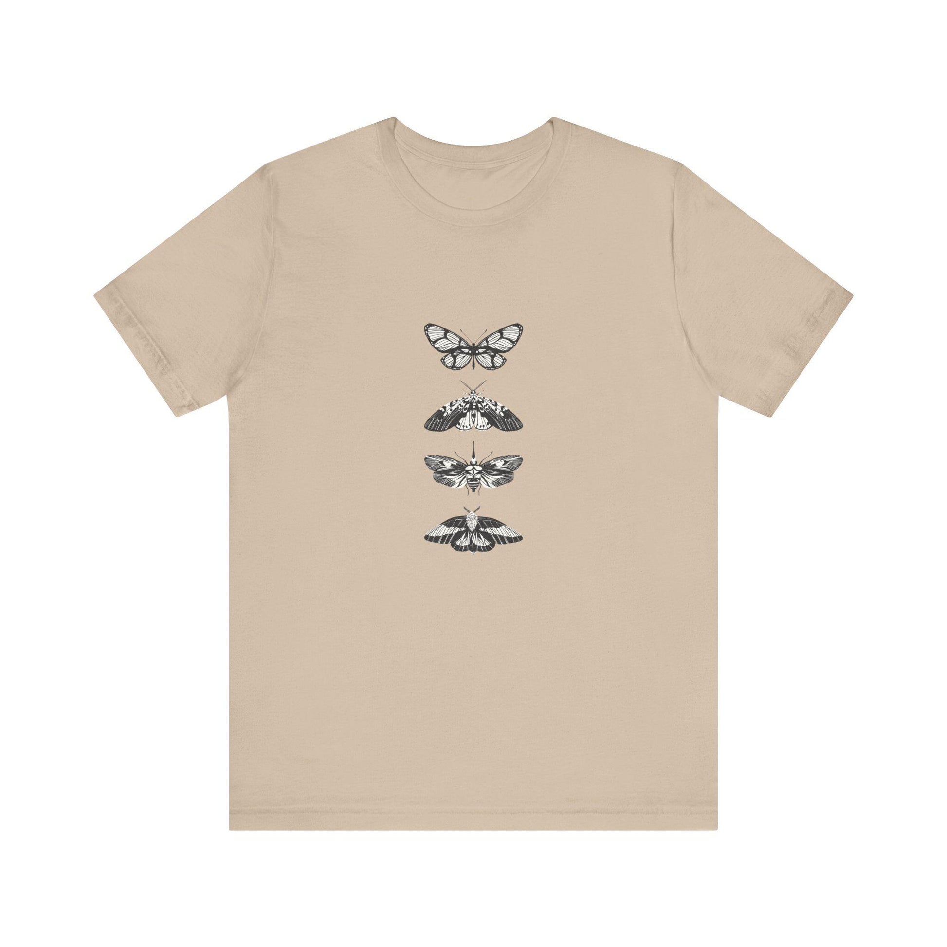 Minimalist Butterfly Graphic Tee for Nature Enthusiasts, Stylish Casual Shirt, Gift for Eco Lovers, Unisex Casualwear