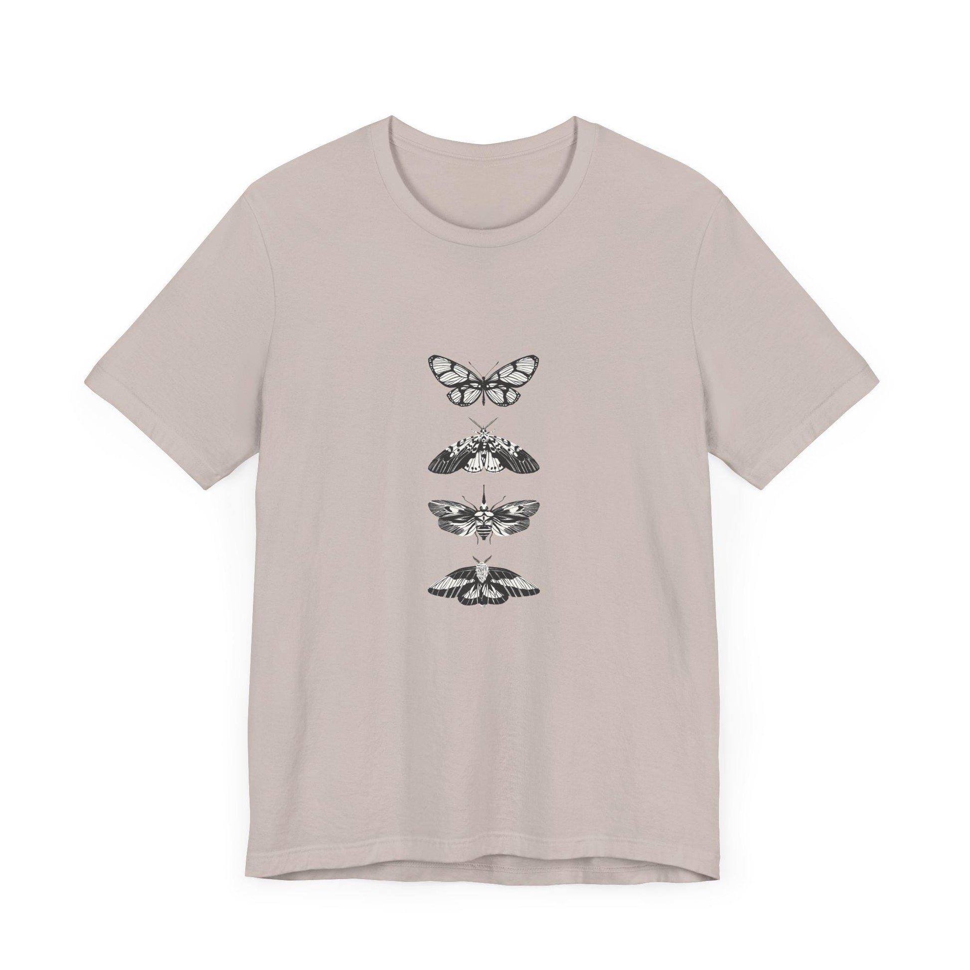 Minimalist Butterfly Graphic Tee for Nature Enthusiasts, Stylish Casual Shirt, Gift for Eco Lovers, Unisex Casualwear