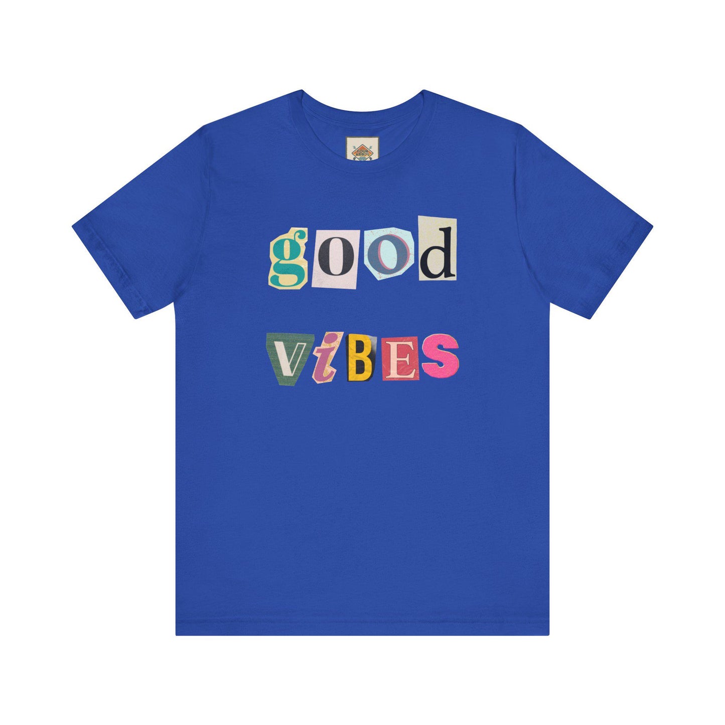 Good Vibes Unisex Tee, Positive Affirmation Shirt, Fun Graphic T-Shirt, Gift for Friends, Casual Wear, Summer Essentials