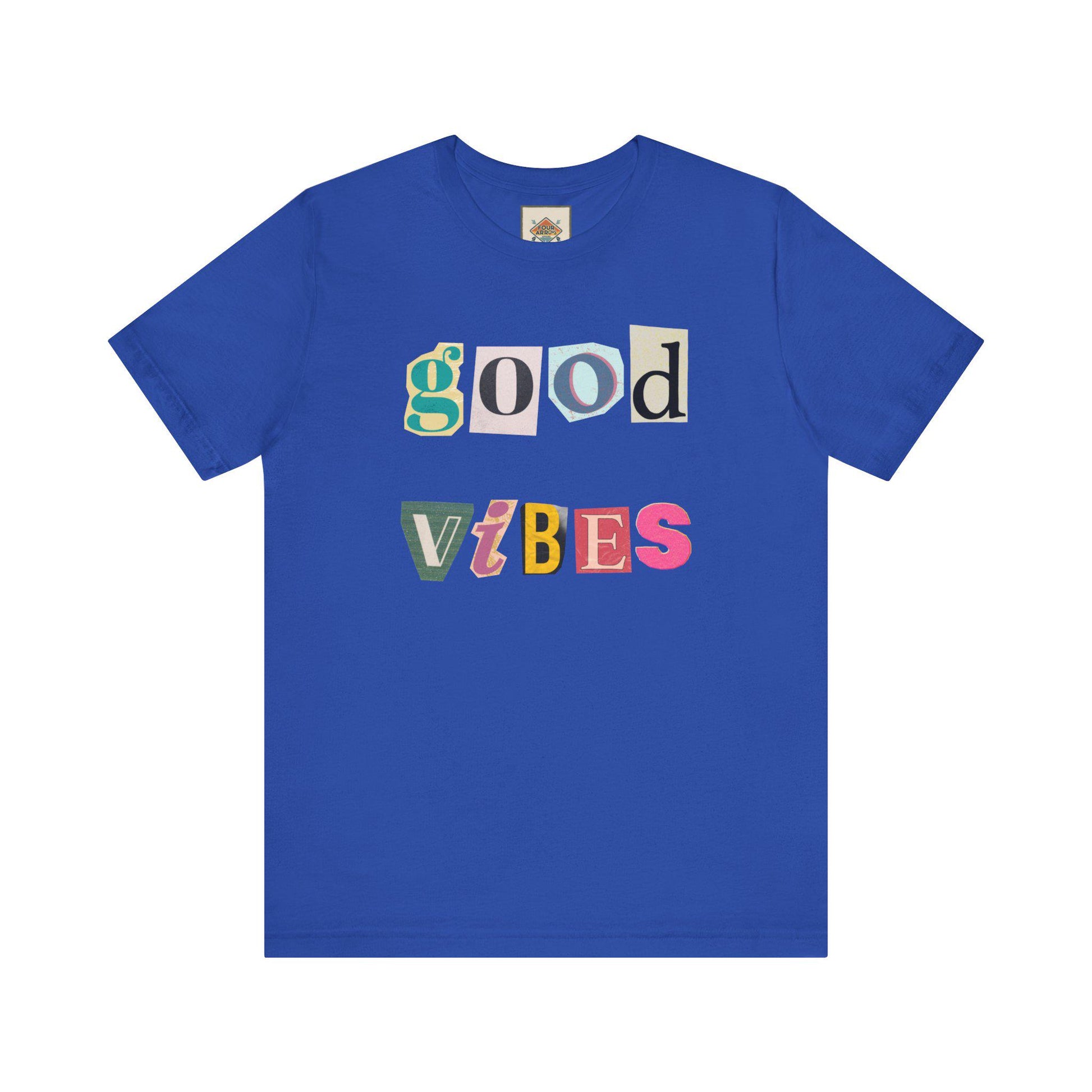 Good Vibes Unisex Tee, Positive Affirmation Shirt, Fun Graphic T-Shirt, Gift for Friends, Casual Wear, Summer Essentials