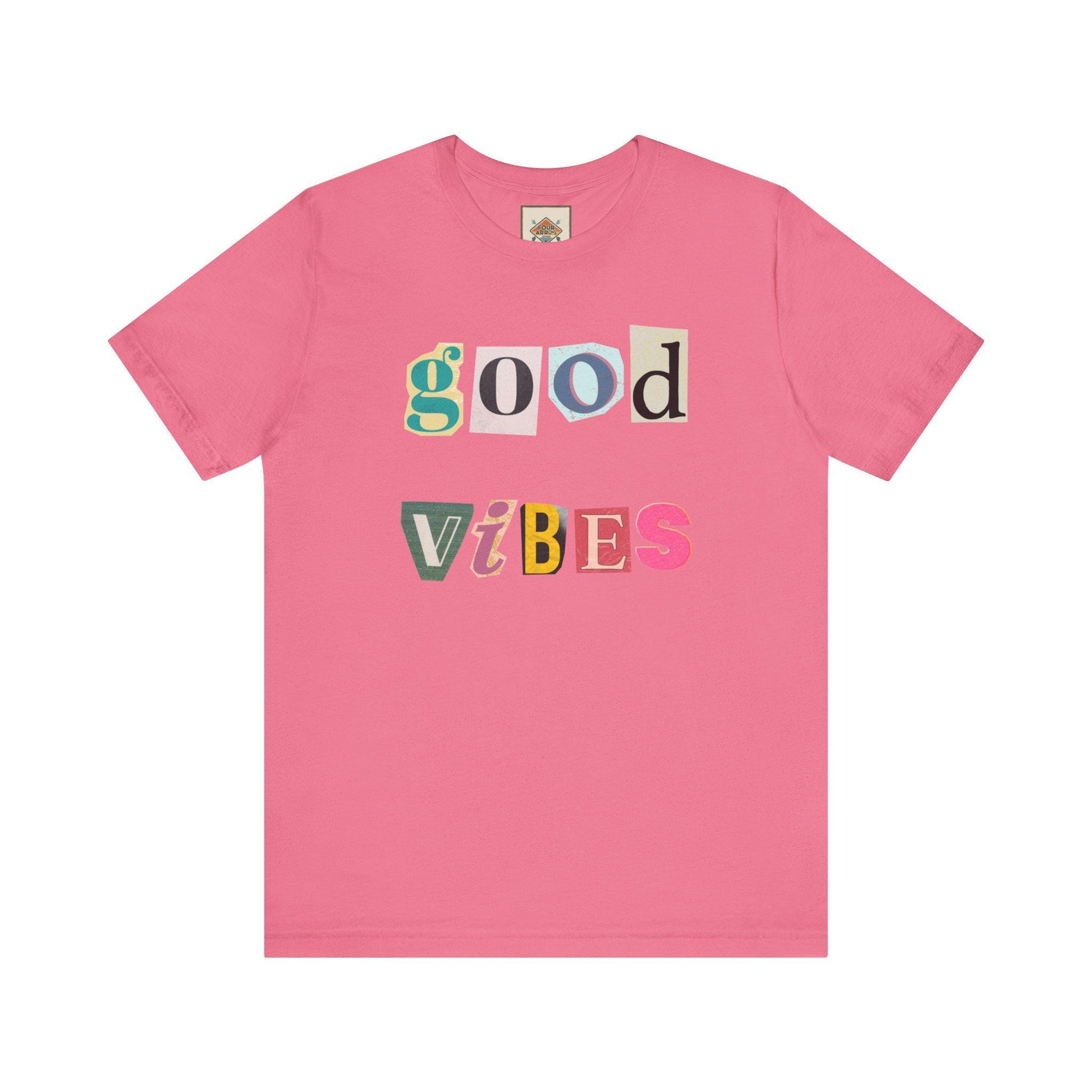Good Vibes Unisex Tee, Positive Affirmation Shirt, Fun Graphic T-Shirt, Gift for Friends, Casual Wear, Summer Essentials