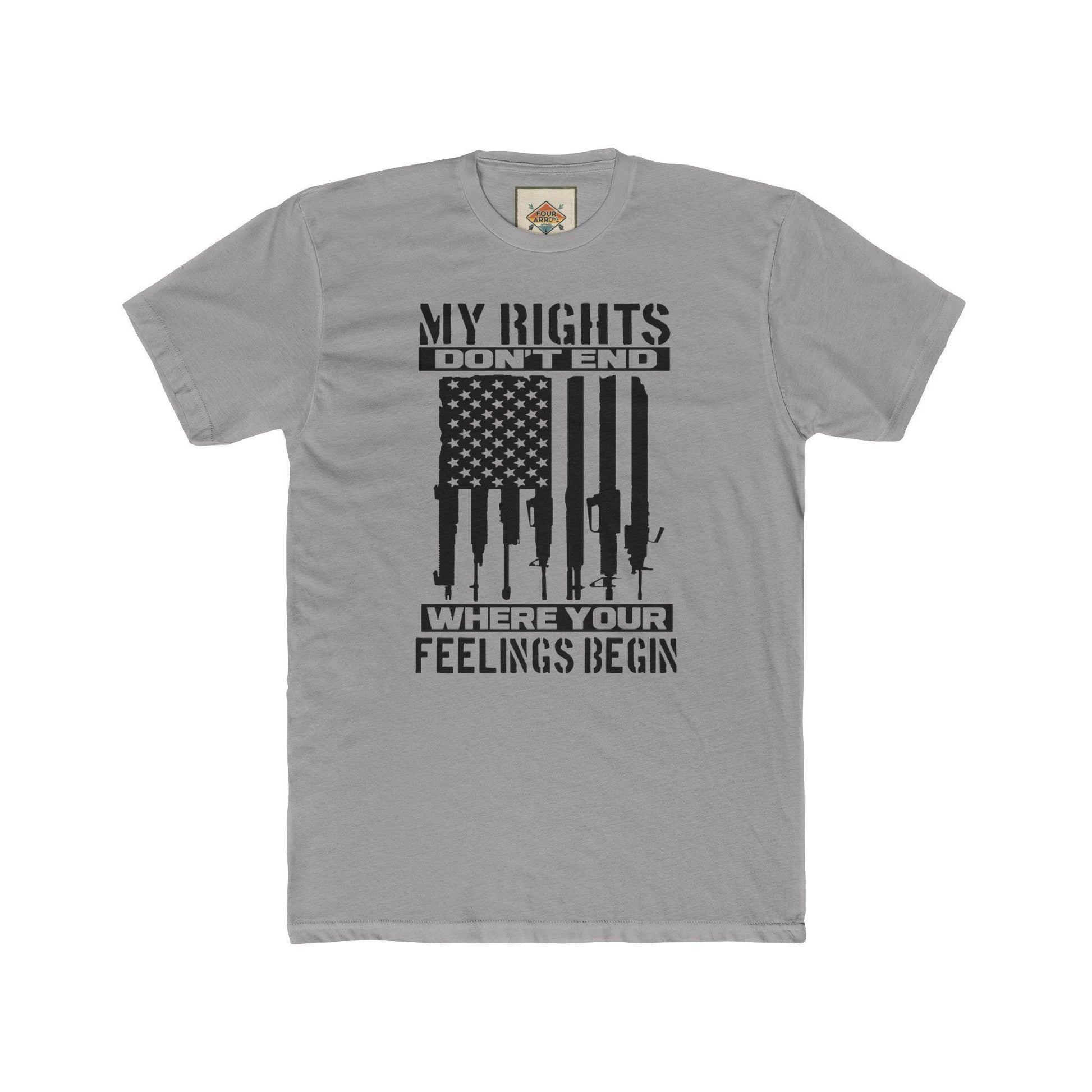 Statement Crew Tee - My Rights Don't End | Unisex T-Shirt for Freedom Lovers, Gifts for Activists, Protest Apparel, Casual Streetwear