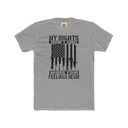 Statement Crew Tee - My Rights Don't End | Unisex T-Shirt for Freedom Lovers, Gifts for Activists, Protest Apparel, Casual Streetwear