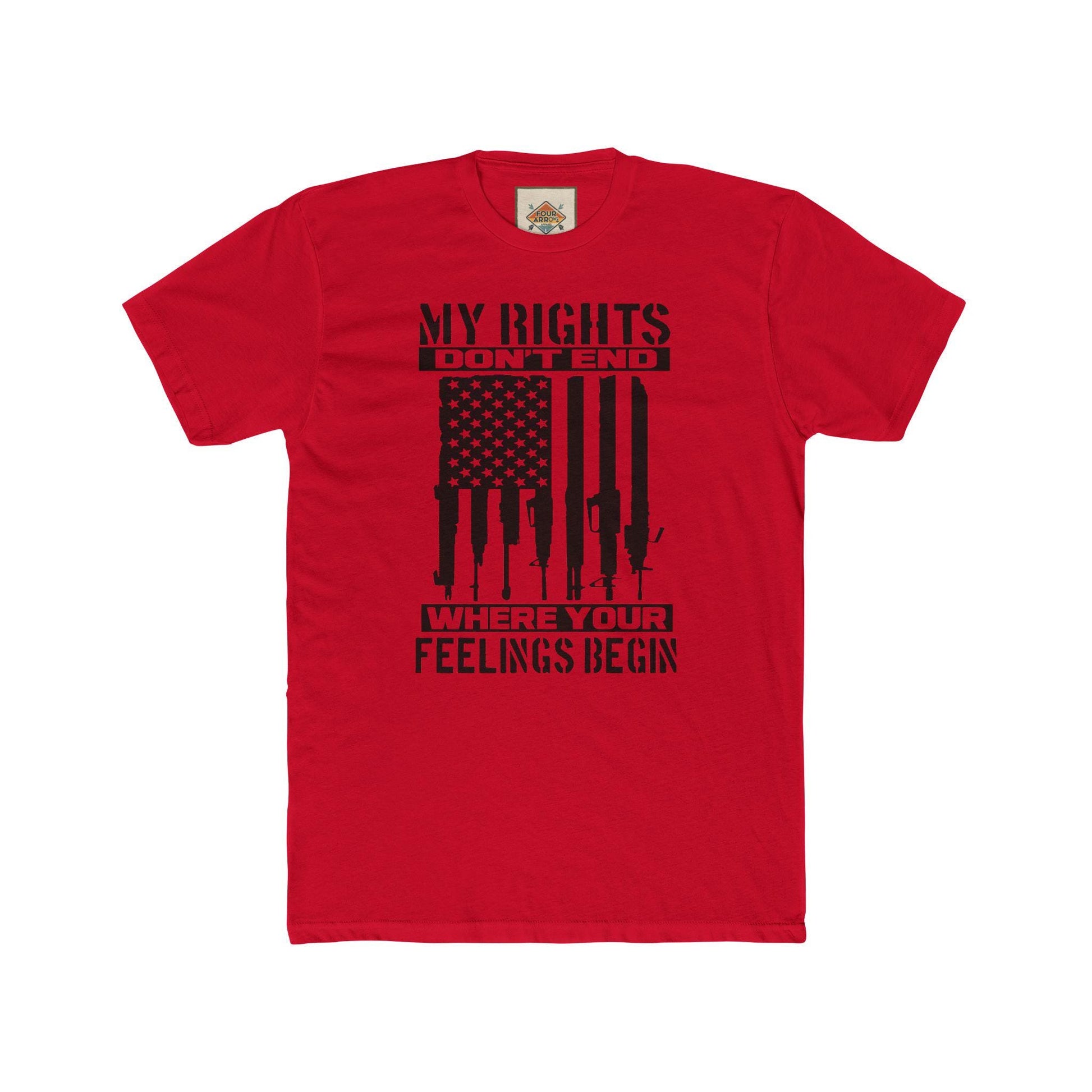 Statement Crew Tee - My Rights Don't End | Unisex T-Shirt for Freedom Lovers, Gifts for Activists, Protest Apparel, Casual Streetwear