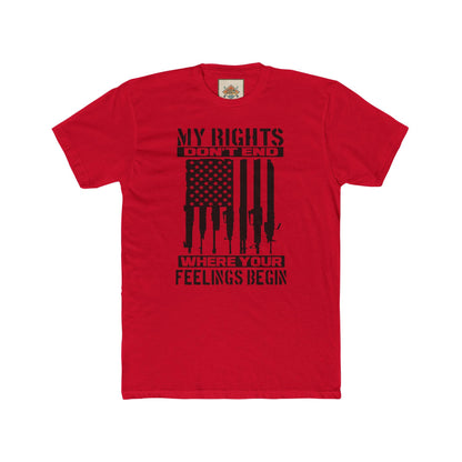 Statement Crew Tee - My Rights Don't End | Unisex T-Shirt for Freedom Lovers, Gifts for Activists, Protest Apparel, Casual Streetwear