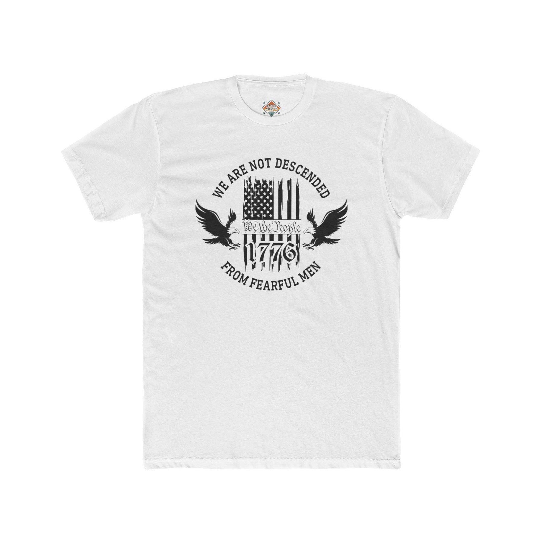 Patriotic Tee, Independence Day Shirt, USA Flag Top, Unisex Cotton Crew, Freedom Apparel, Graphic T-Shirt
