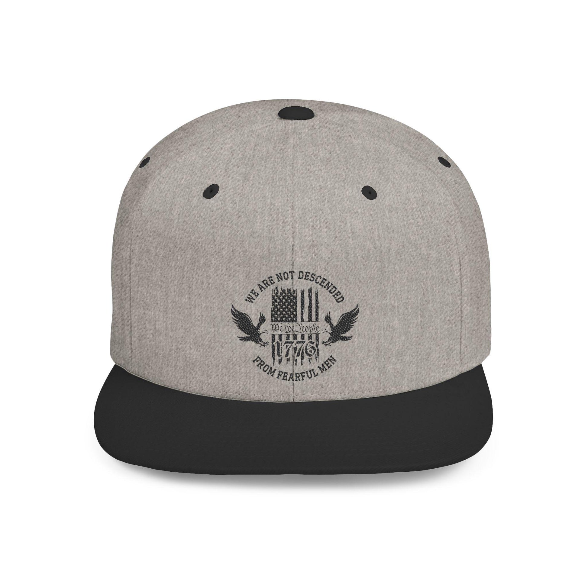 Patriotic Hat, Adjustable Cap for Veterans, Flat Bill Snapback, Independence Day Gift, Casual Wear, We Are Not Discouraged