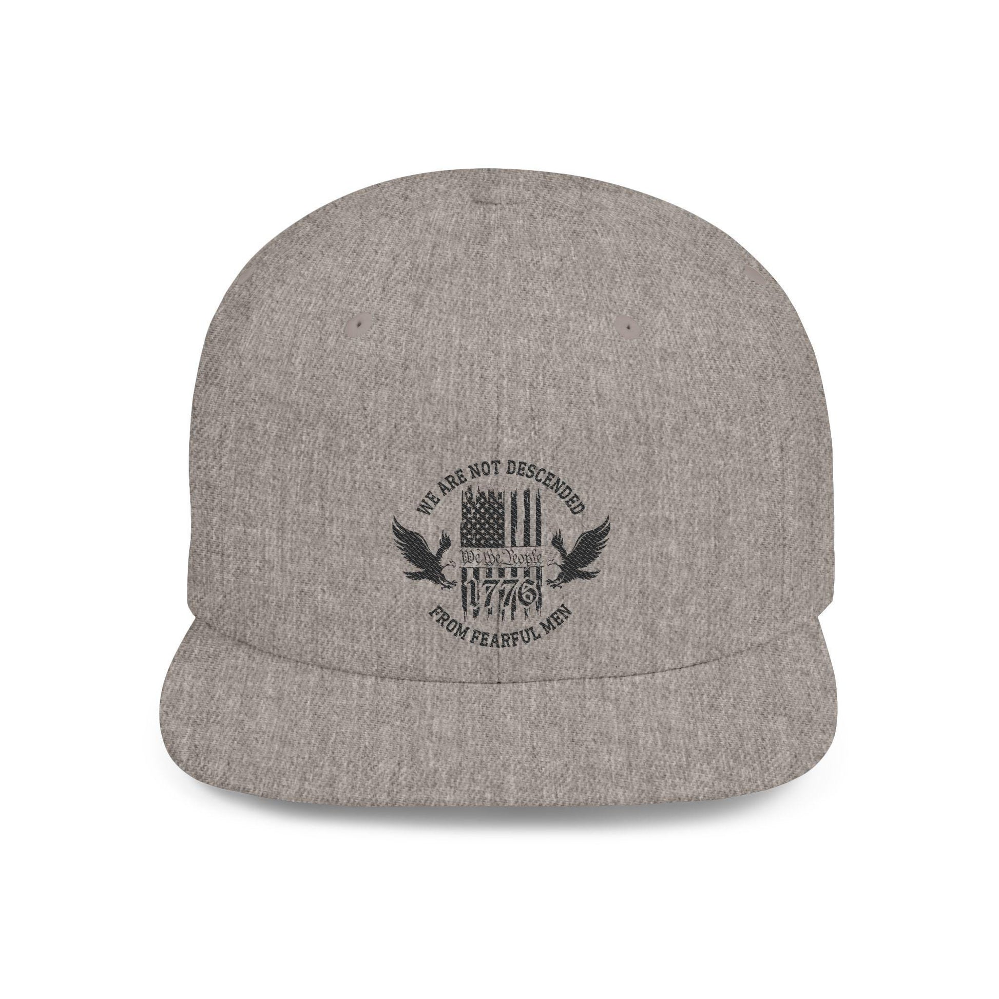 Patriotic Hat, Adjustable Cap for Veterans, Flat Bill Snapback, Independence Day Gift, Casual Wear, We Are Not Discouraged
