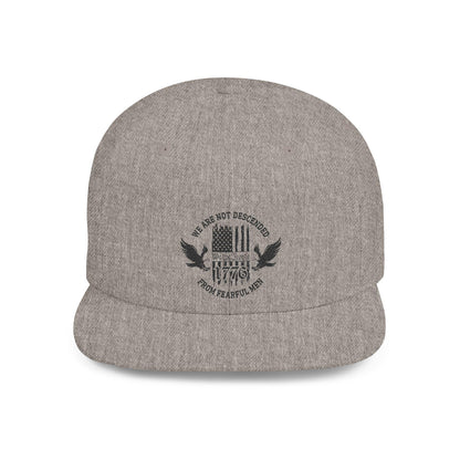 Patriotic Hat, Adjustable Cap for Veterans, Flat Bill Snapback, Independence Day Gift, Casual Wear, We Are Not Discouraged