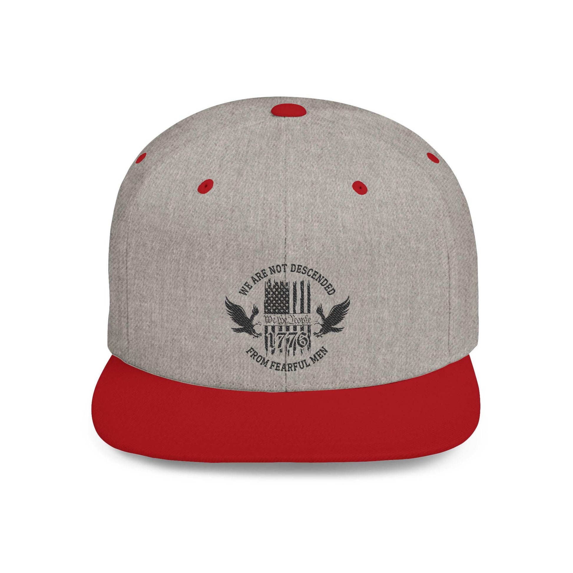 Patriotic Hat, Adjustable Cap for Veterans, Flat Bill Snapback, Independence Day Gift, Casual Wear, We Are Not Discouraged