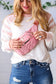 Blush Quilted Convertable Belt Sling Bag