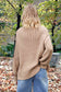 Round Neck Lantern Sleeve Sweater