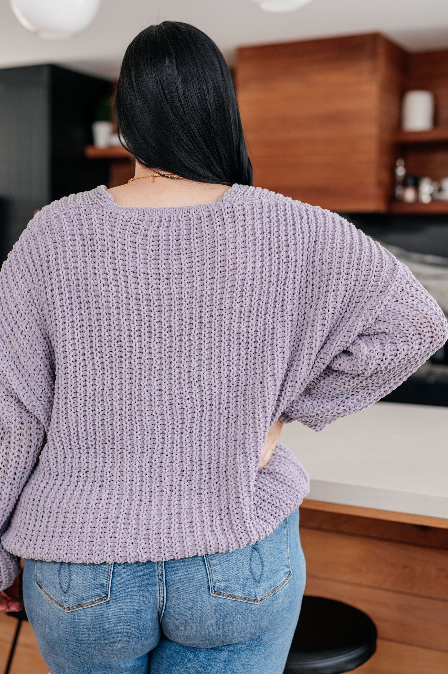 Captured My Interest Chunky V-Neck Sweater