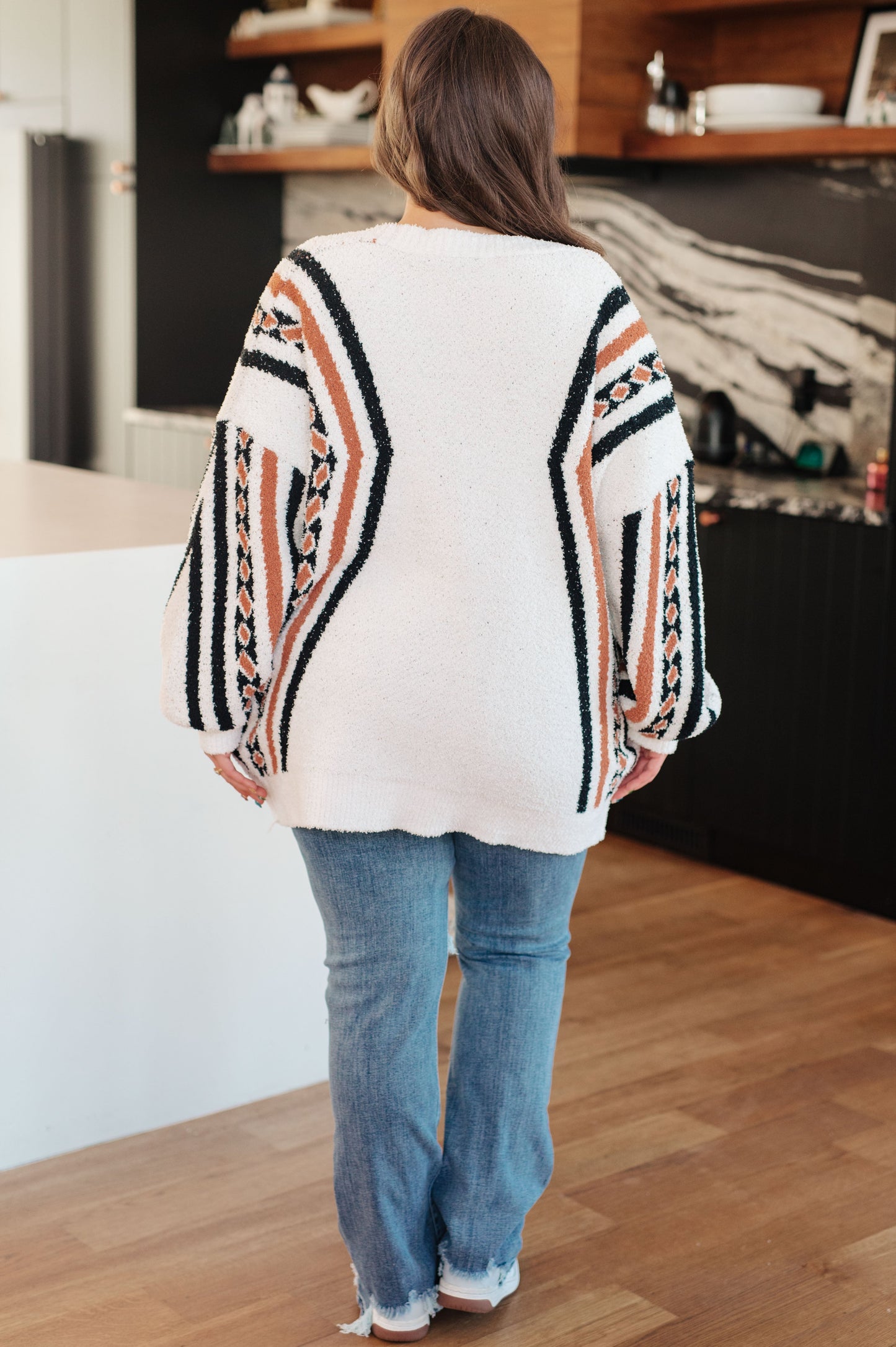 Holding On Aztec Print Cardigan