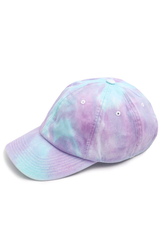 Sky Lavender Tie Dye Adjustable Baseball Cap